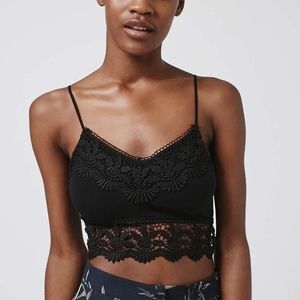Topshop Crochet Trim Bralette